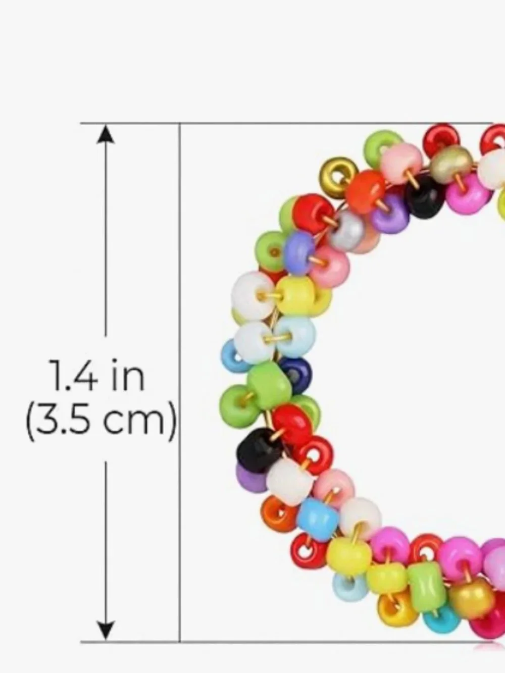 Beaded Hoop Earrings